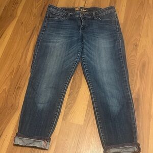 Kut from the Kloth Dark Wash Cropped Jeans